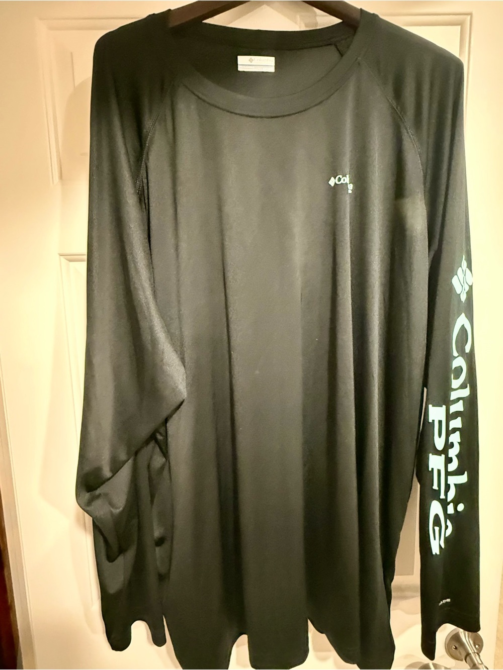 Columbia Black Long-Sleeve PFG Performance Tee